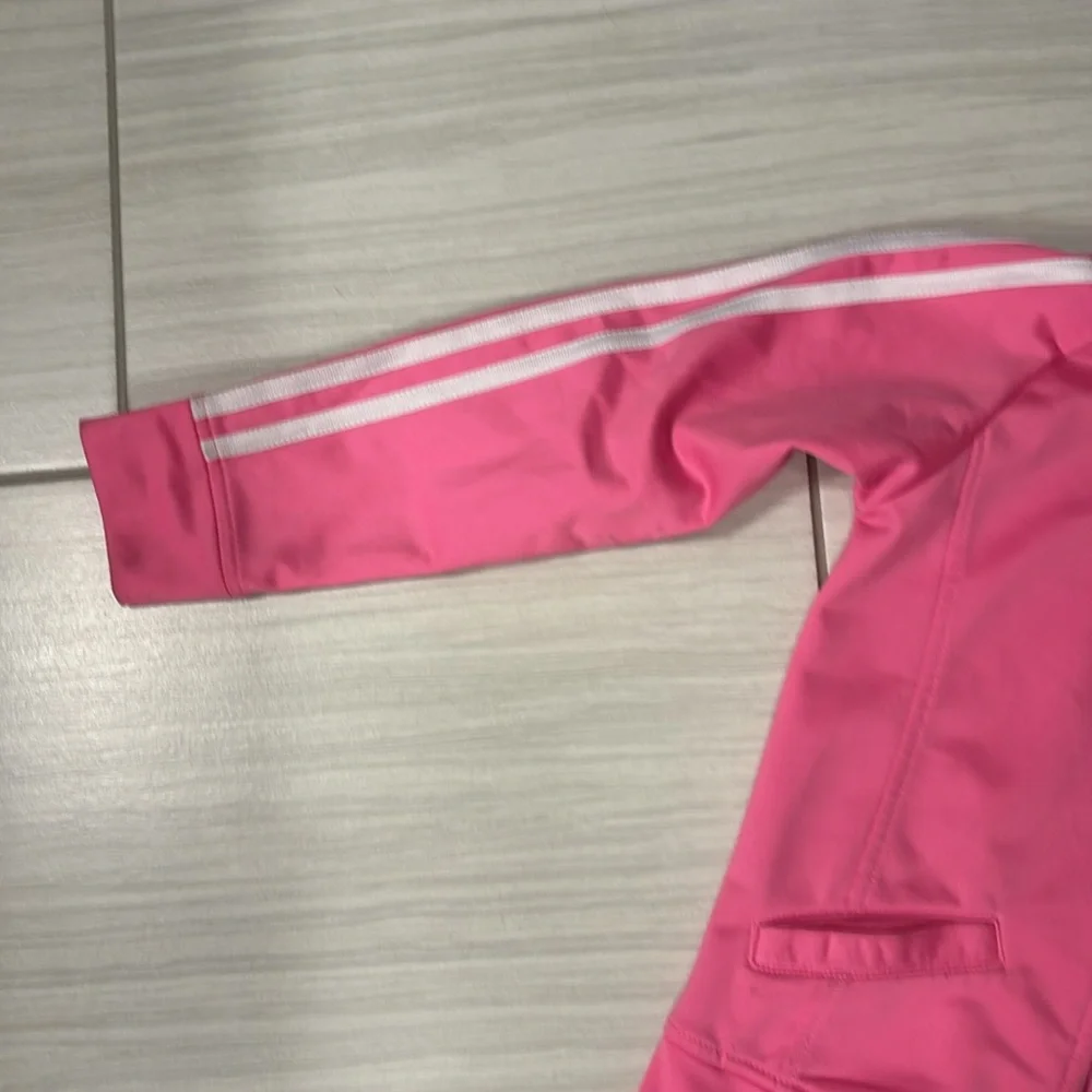 Girls pink Adidas track jacket. Size 6 - Picture 3 of 8